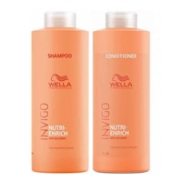 Shampoo Nutritivo 1000ml + Acondicionador Invigo Nutri Enrich Wella